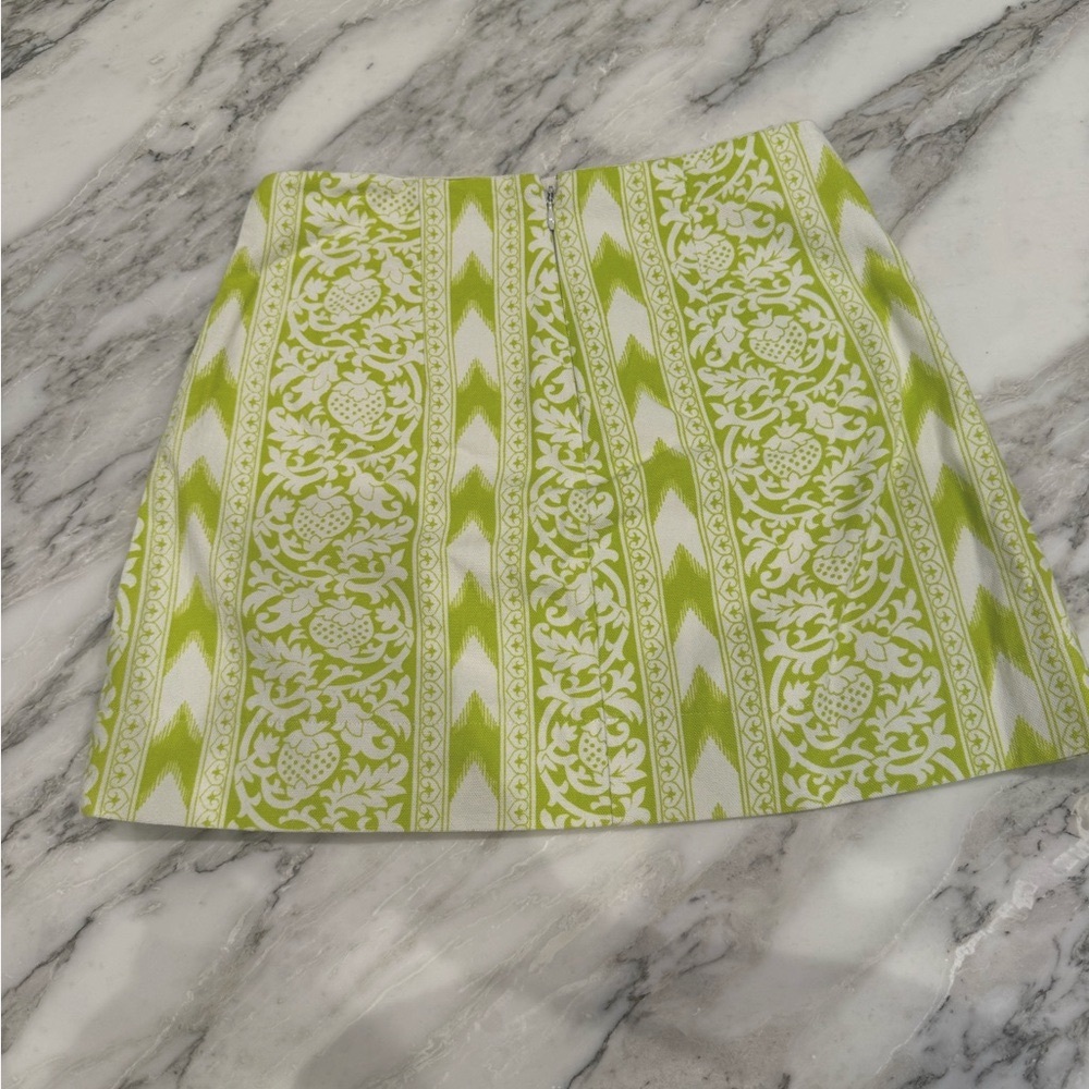 Julia Amory Mustique Skirt Green and White